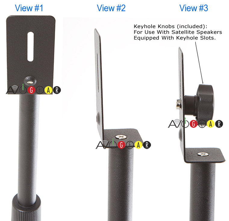 Adjustable Speaker Stands 22~40 Vogels 120 Base NEW  