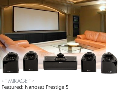 CLEARANCE Mirage Nanosat Prestige 5 Speaker Package NEW  