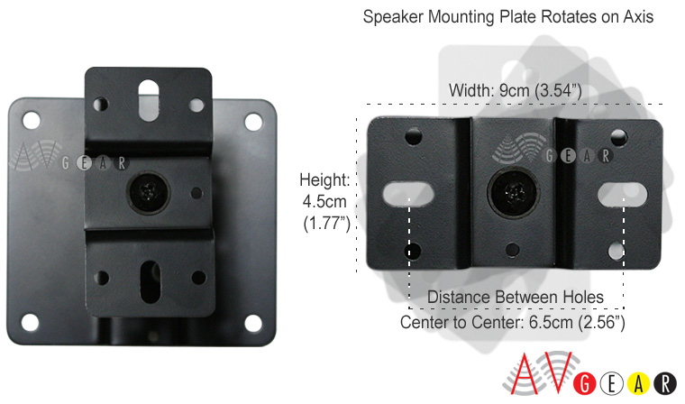 rotation ideal for single or dual key hole hook up